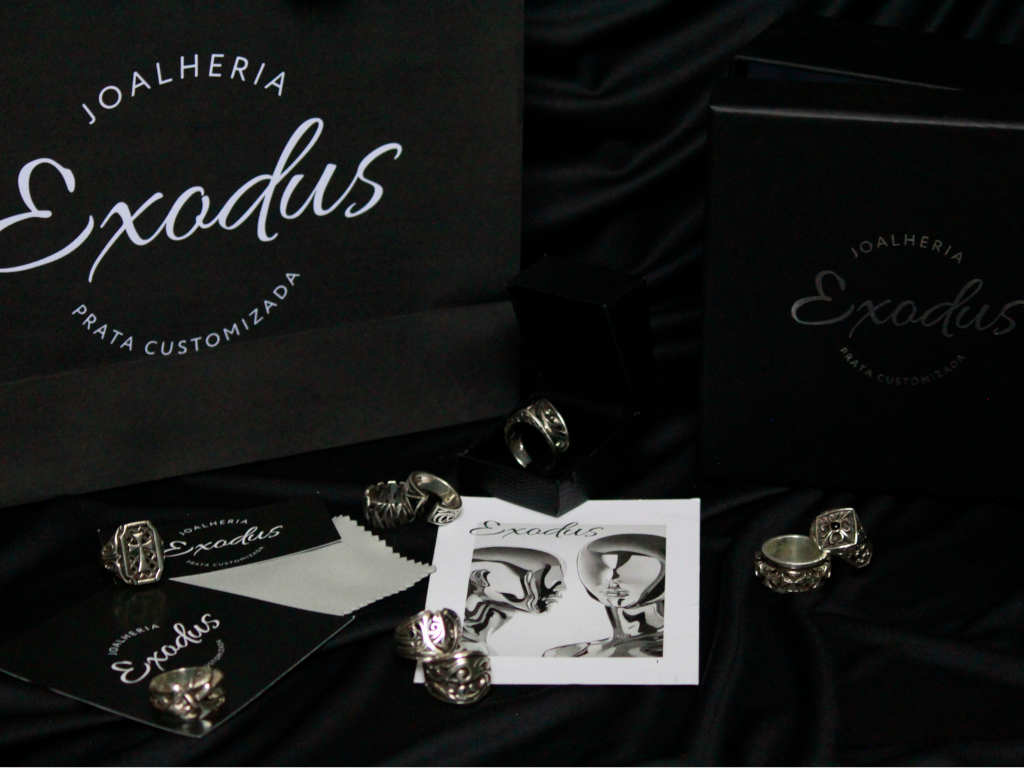 Anel Prata 925 Spinner Cross