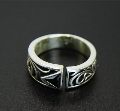 Anel Prata 925 Triangle