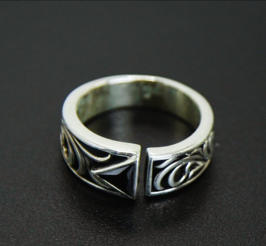 Anel Prata 925 Triangle