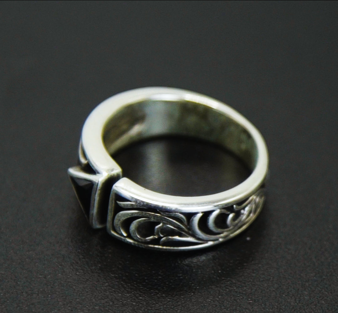 Anel Prata 925 Triangle