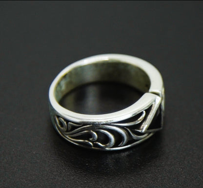 Anel Prata 925 Triangle