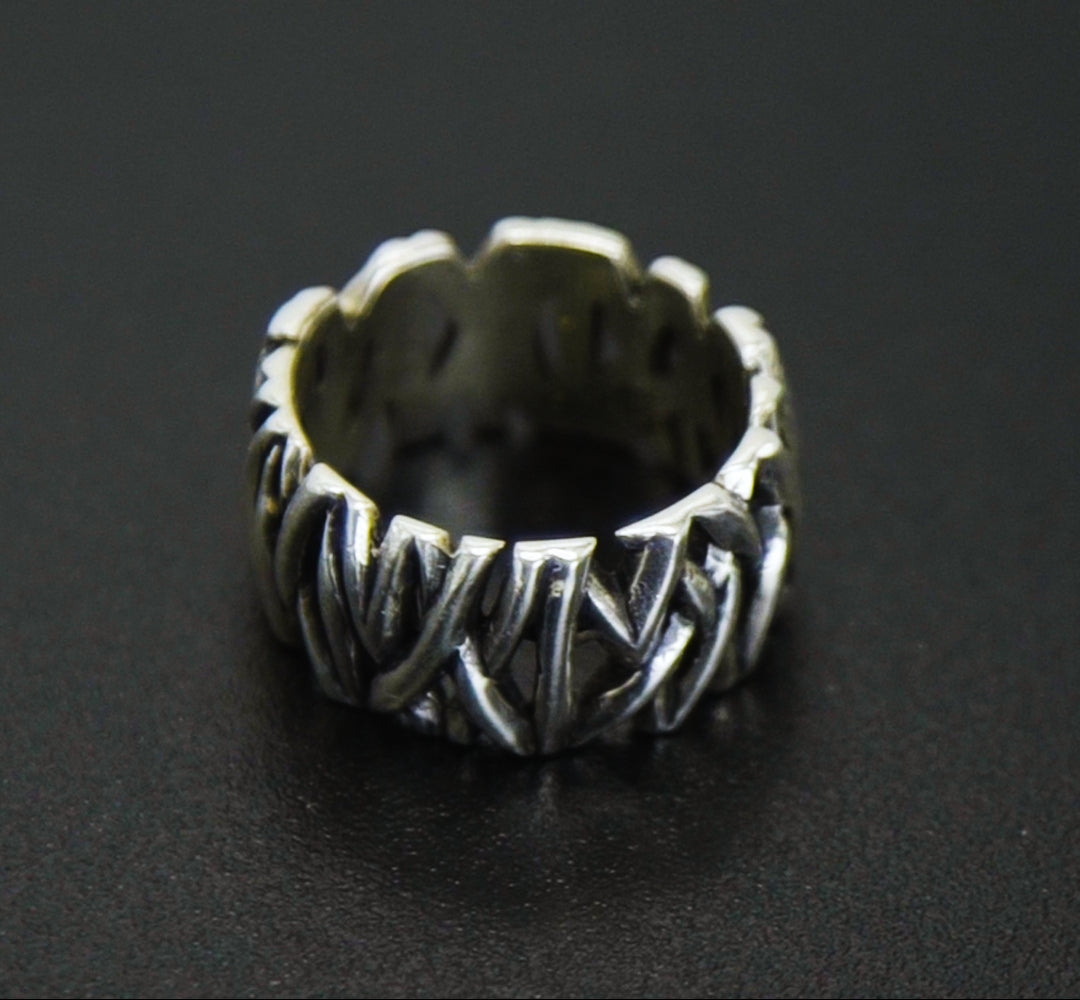 Anel Prata 925 Woods