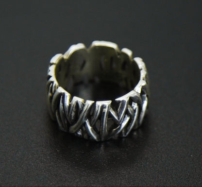 Anel Prata 925 Woods