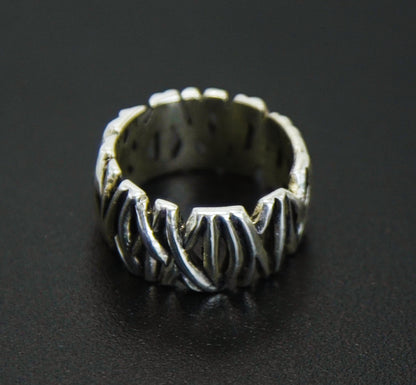 Anel Prata 925 Woods