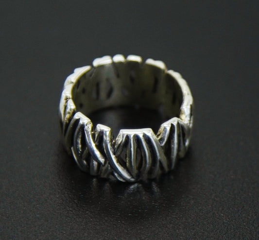 Anel Prata 925 Woods